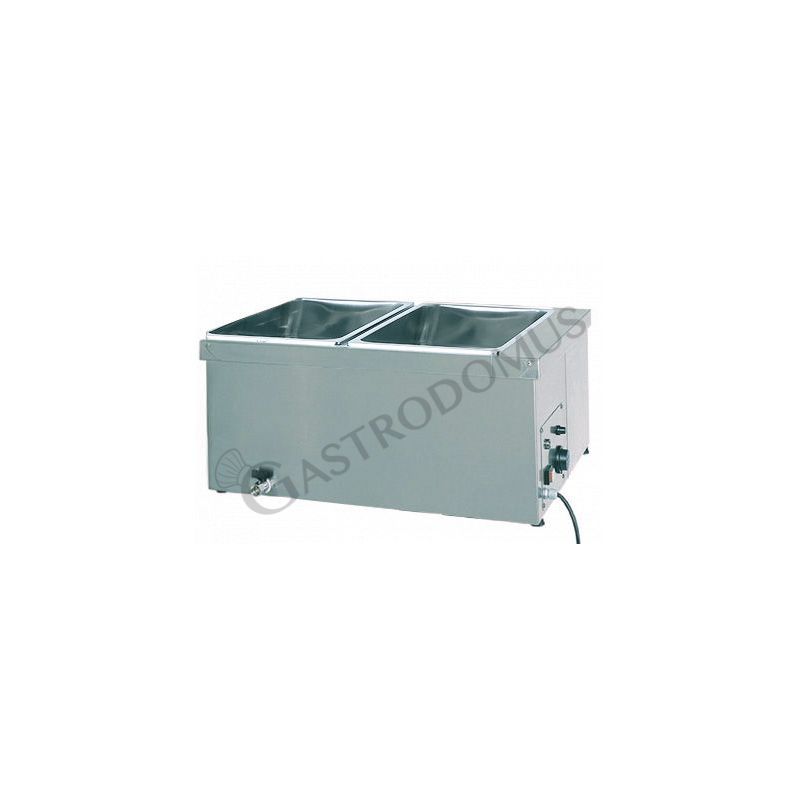 Bagnomaria 2 bacinelle GN 1/1 L 780 mm x P 600 mm x H 320 mm 2000 W Bagnomaria 2 bacinelle GN 1/1 L 780 mm x P 600 mm x H 320 mm 2000 W