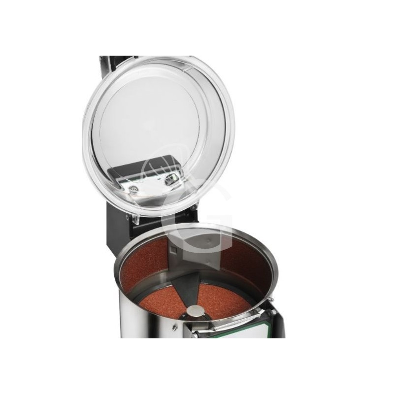 Pelapatate da pavimento con cavalletto e abrasivo laterale, trifase, capacità 18 Kg, produzione 220 Kg/h