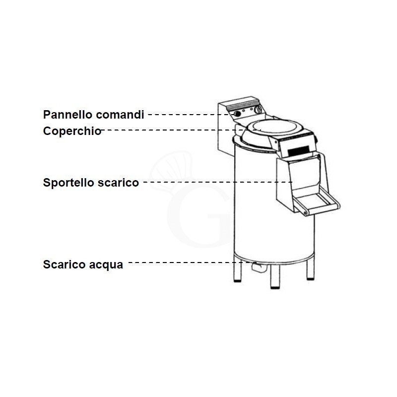 Pelapatate kg 10 da pavimento