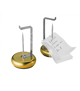 Portacomande con base in ottone e spillone in inox L 100 mm x P 100 mm x H 140 mm