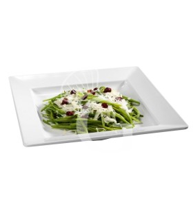 Vassoio quadrato da presentazione in melamina con dimensioni L 335 mm x P 335 mm x H 55 mm