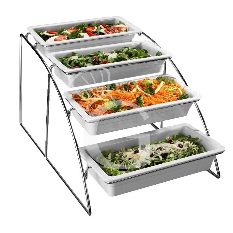 Espositore L 360 mm x P 525 mm x H 325 mm predisposto per bacinelle GN1/3 Espositore L 360 mm x P 525 mm x H 325 mm predisposto per bacinelle GN1/3