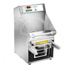 Termosigillatrice automatica in acciaio inox, larghezza film 200 mm, potenza 0,75 kW