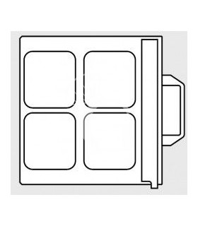 Stampo per termosigillatrice - 4 impronte dimensioni 180 mm x 135 mm