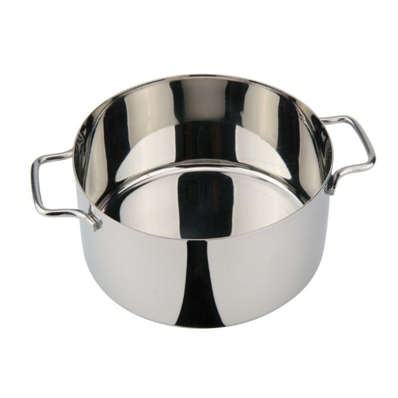 Mini casseruola in acciaio inox diametro 100 mm x H 60 mm