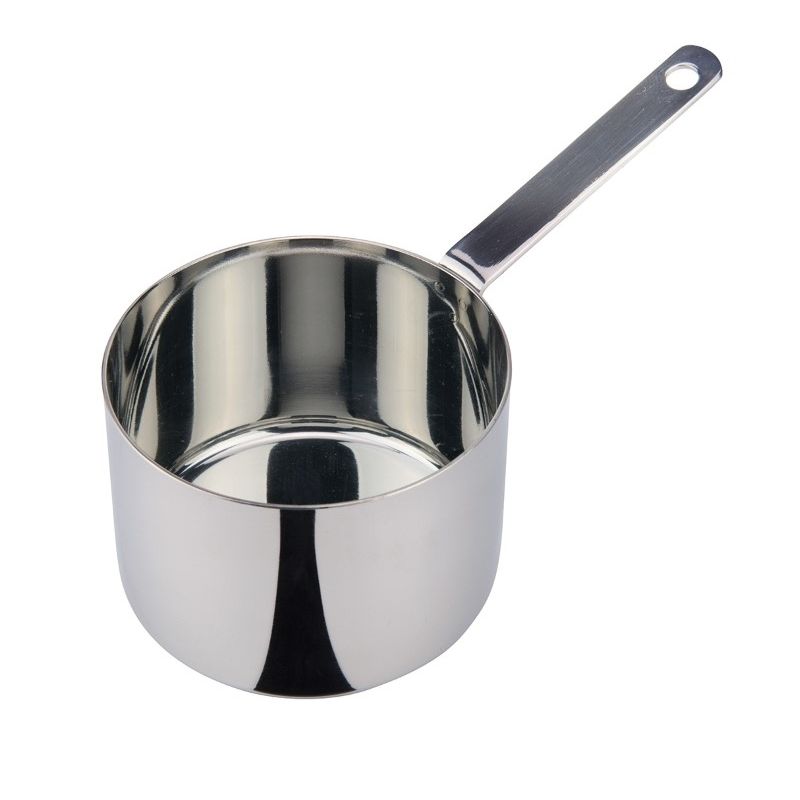 Mini padella alta in acciaio inox diametro 90 mm x H 60 mm