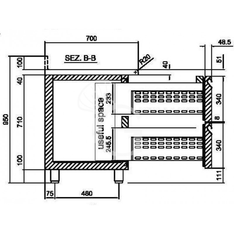 Supplemento 2 cassetti 2x1/2