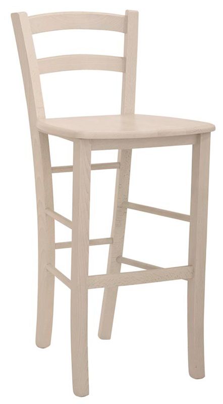 Sgabello Goal con struttura e seduta in legno