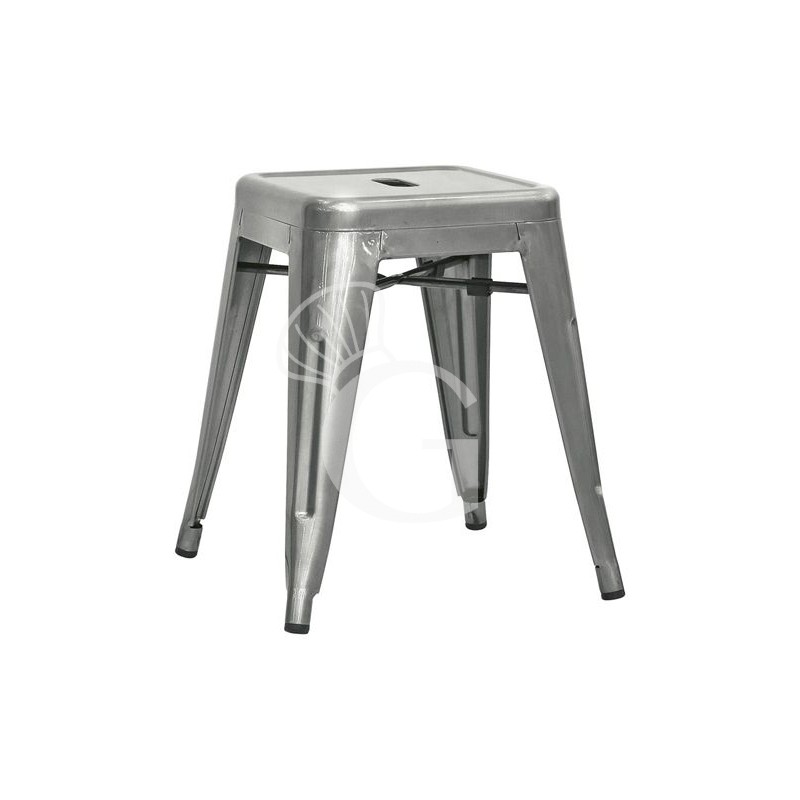 Sgabello Pony con struttura e seduta in metallo verniciato Sgabello Pony con struttura e seduta in metallo verniciato