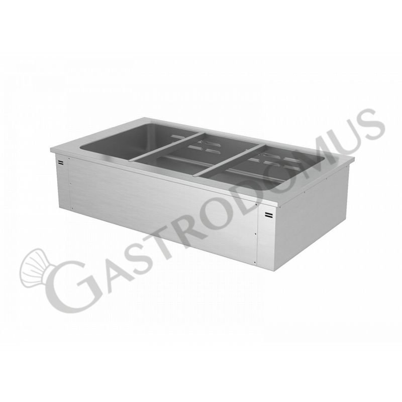 Piano bagnomaria da incasso riscaldamento ad acqua - altezza vasca 180 mm - dimensioni L 1135 x P 640 x H 285 mm Piano bagnomaria da incasso riscaldamento ad acqua - altezza vasca 180 mm - dimensioni L 1135 x P 640 x H 285 mm
