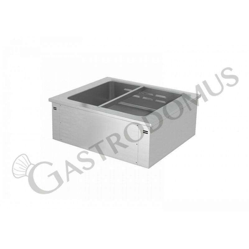Piano bagnomaria da incasso riscaldamento ad aria - vasca ventilata - dimensioni L 810 x P 640 x H 355 mm Piano bagnomaria da incasso riscaldamento ad aria - vasca ventilata - dimensioni L 810 x P 640 x H 355 mm