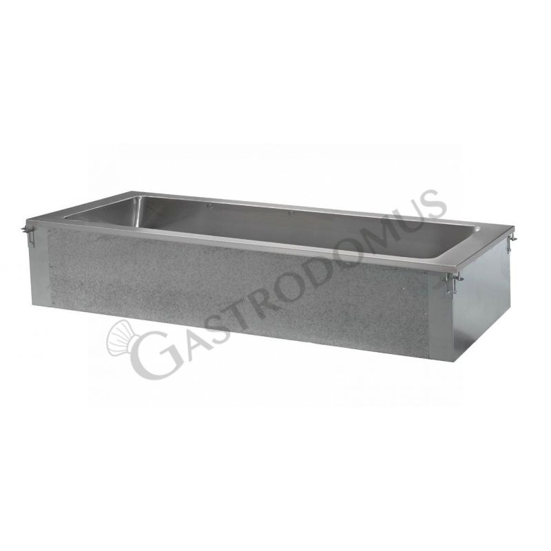 Vasca isolata per ghiaccio - dimensioni L 1135 x P 640 x H 161 mm Vasca isolata per ghiaccio - dimensioni L 1135 x P 640 x H 161 mm