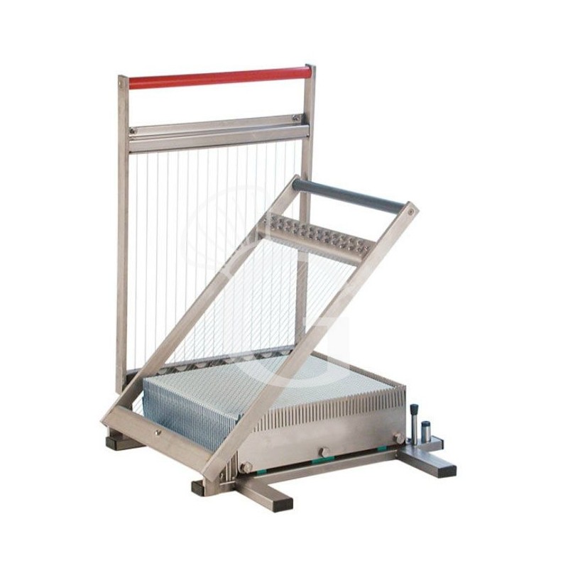 Base Chitarra a doppio taglio per pasticceria con piano di taglio L 360 mm x P 360 mm