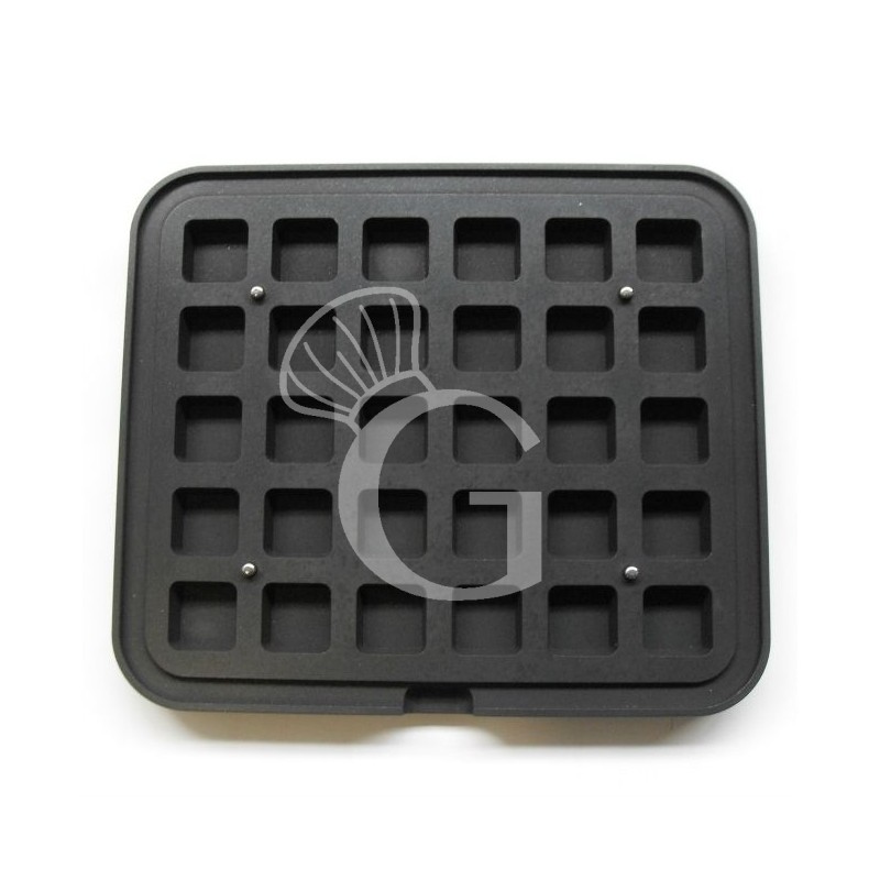 Set 2 piastre con impronta quadrata piccola per Cookmatic