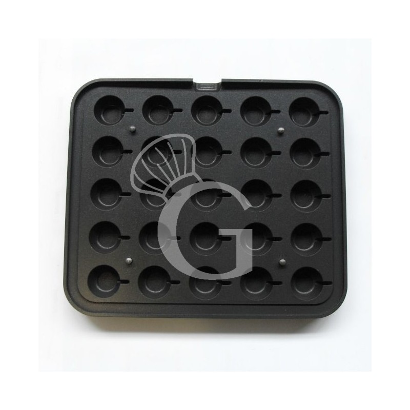 Set 2 piastre con impronta a tazzina per Cookmatic