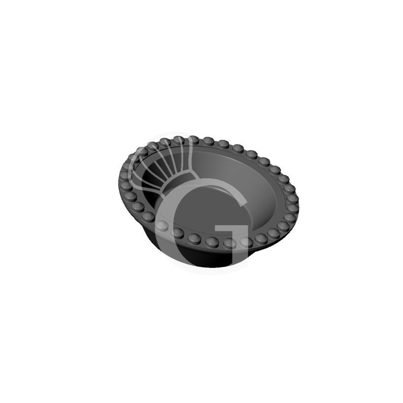 Set 2 piastre con impronta tonda grande per Cookmatic