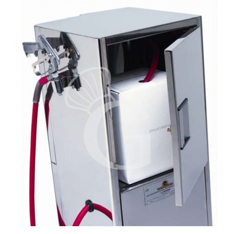 Erogatore spray su ruote per gelatina e liquidi L 450 mm x P 420 mm x H 1100 mm
