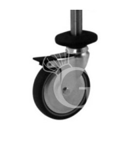 Ruota con freno per carrello