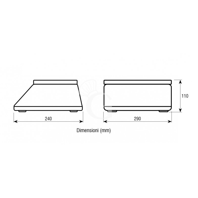 Bilancia controllo peso doppio display portata 15 Kg precisione 1 g L 290 mm x P 240 mm x H 110 mm, scheda tecnica