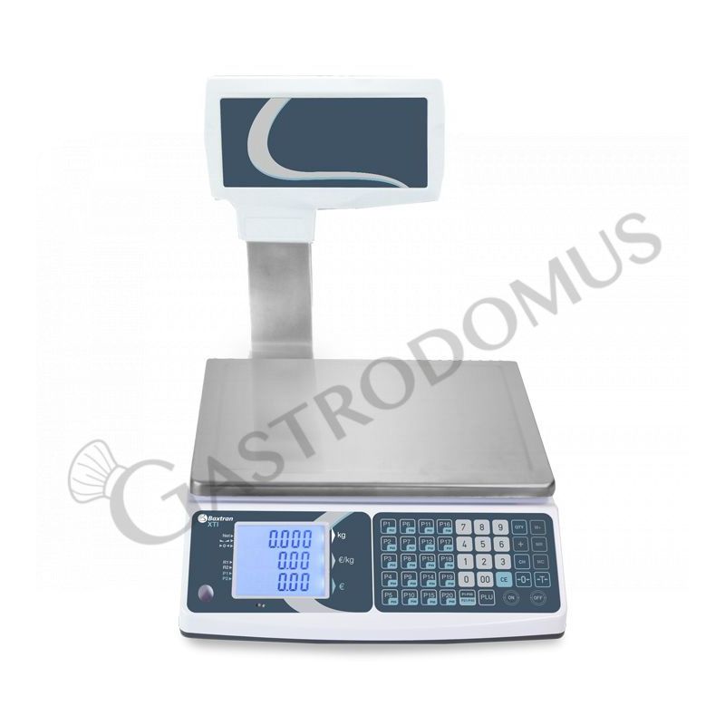 Bilancia commerciale con visore a colonna - portata 30 Kg e precisione 5/10 g Bilancia commerciale con visore a colonna - portata 30 Kg e precisione 5/10 g
