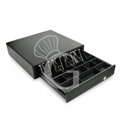 Cassetto portamonete in metallo con dimensioni L 410 mm x P 455 mm x H 110 mm