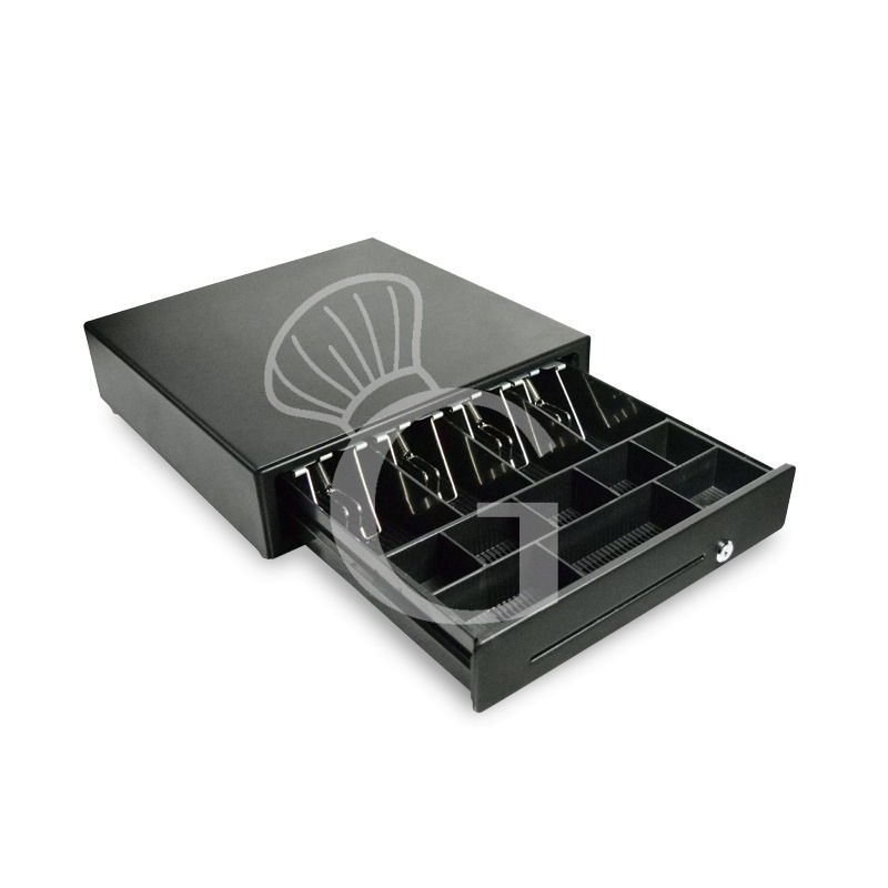 Cassetto portamonete in metallo con dimensioni L 410 mm x P 455 mm x H 110 mm Cassetto portamonete in metallo con dimensioni L 410 mm x P 455 mm x H 110 mm
