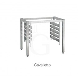 Porta teglie (quantità 8) + cavalletto aperto