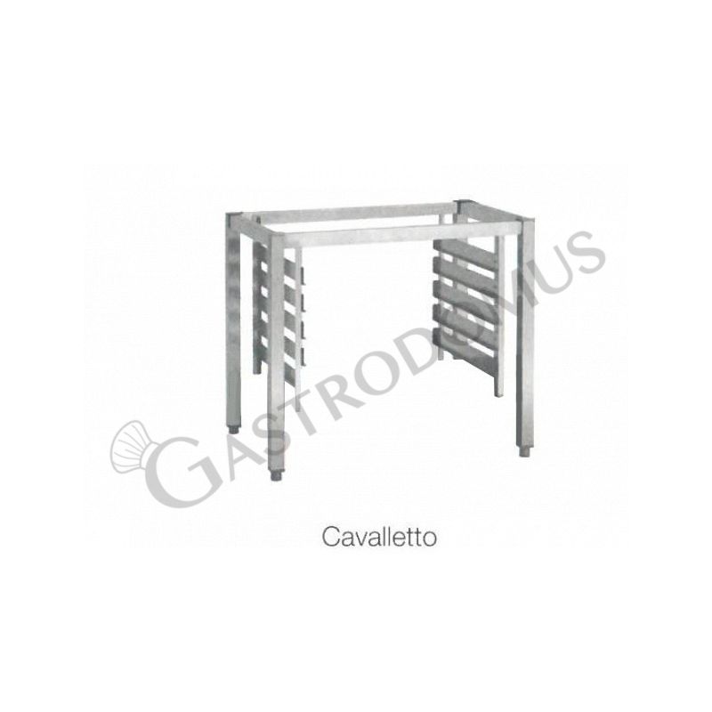 Porta teglie (quantità 5) + cavalletto aperto Porta teglie (quantità 5) + cavalletto aperto