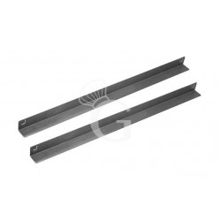 Coppia guide inox a L per armadi frigo 700/1400 litri