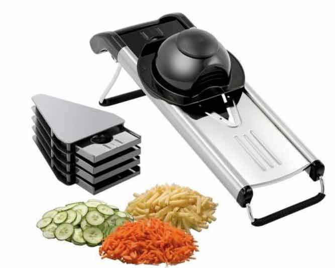 Affettaverdura manuale con kit 5 lame