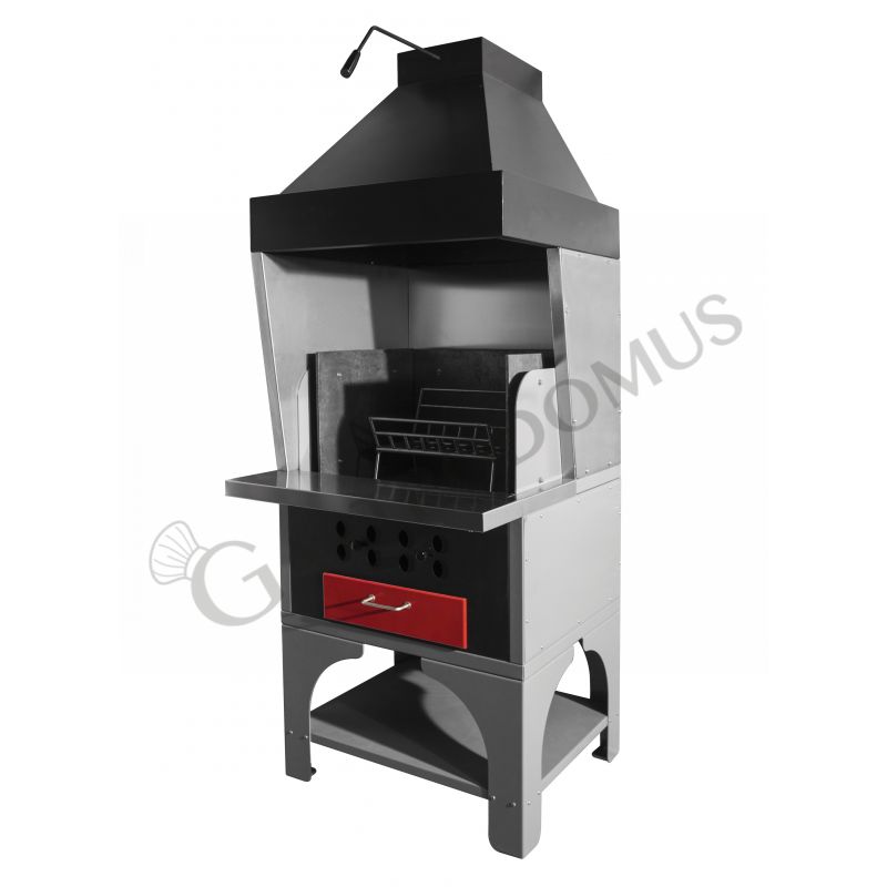 Modulo braciere - L 790 mm x P 670+300 mm x H 2400 mm