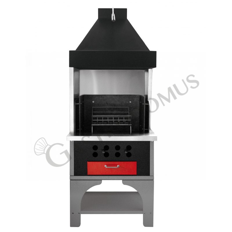 Modulo braciere - L 790 mm x P 670+300 mm x H 2400 mm Modulo braciere - L 790 mm x P 670+300 mm x H 2400 mm
