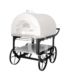 Carrello per forno pizza a legna da esterno