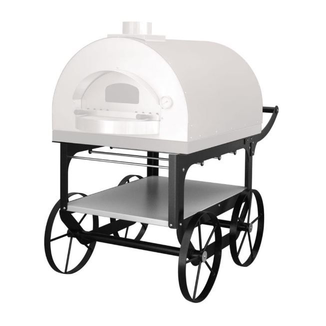 Carrello per forno pizza a legna da esterno