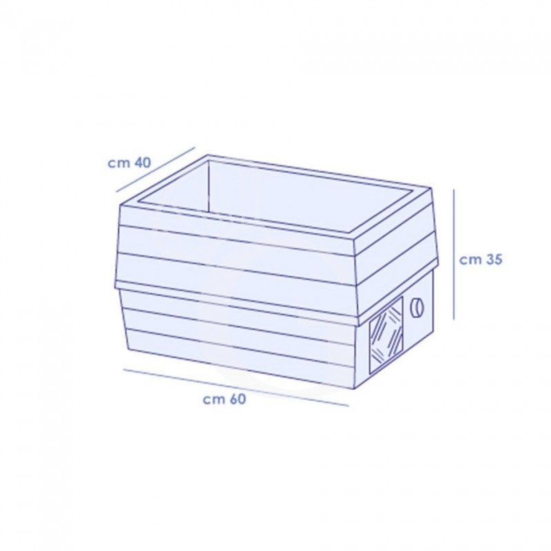 Refrigeratore da banco, L 600 mm x P 400 mm x H 370 mm