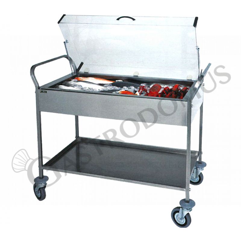 Carrello refrigerato - L 1080 mm x P 570 mm x H 1040 mm