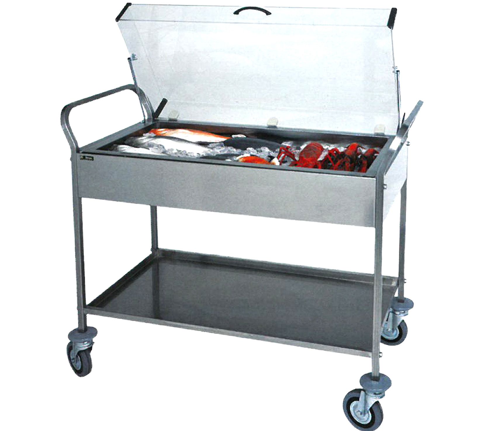 Carrello refrigerato - L 1080 mm x P 570 mm x H 1040 mm