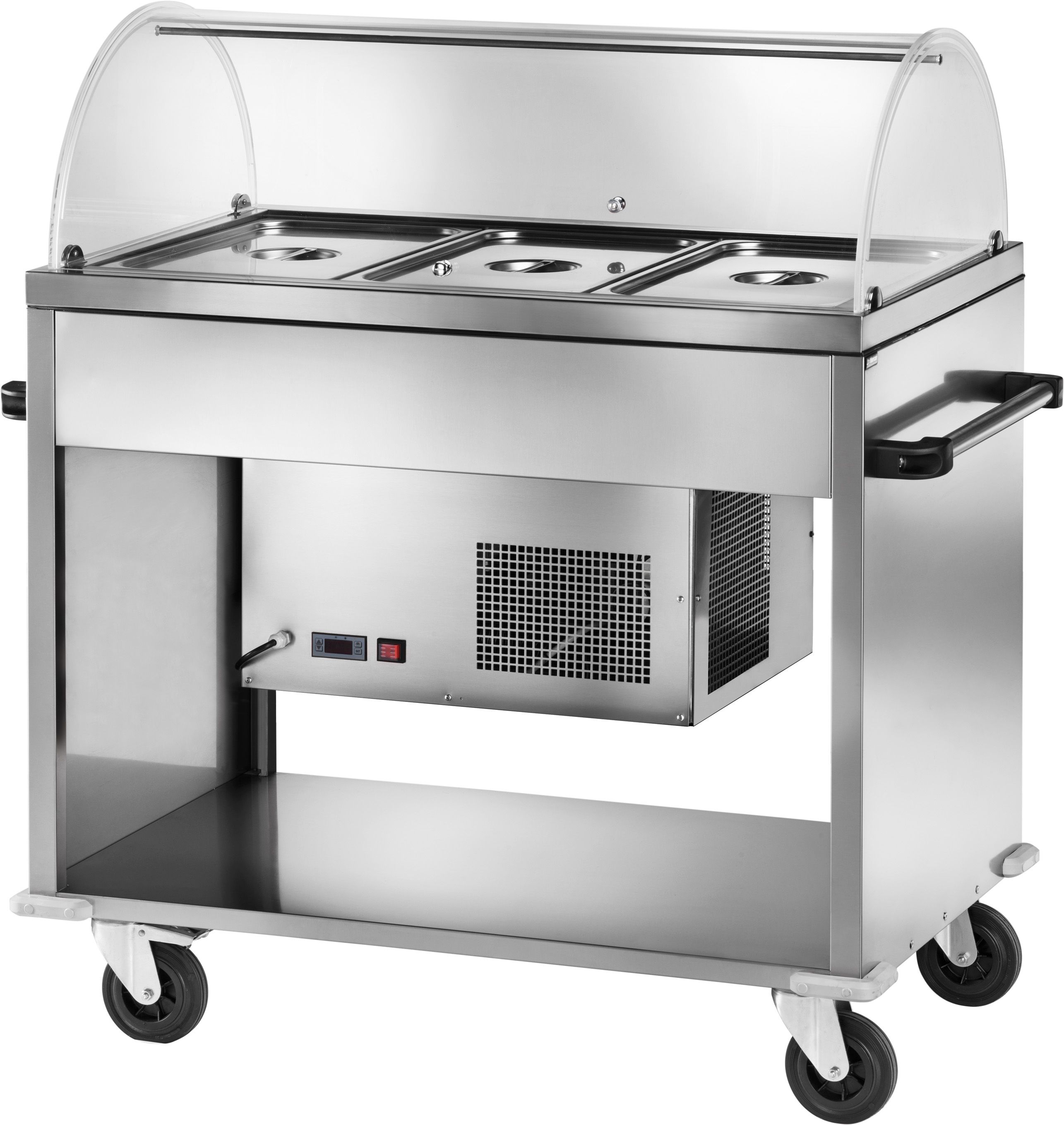 Carrello refrigerato temperatura -5°C/+ 5°C - L 1240 mm x P 720 mm x H 1260 mm