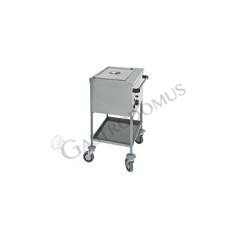 Carrello termico con resistenza a secco per 1 bacinella GN1/1 - L 560 mm x P 650 mm x H 850 mm