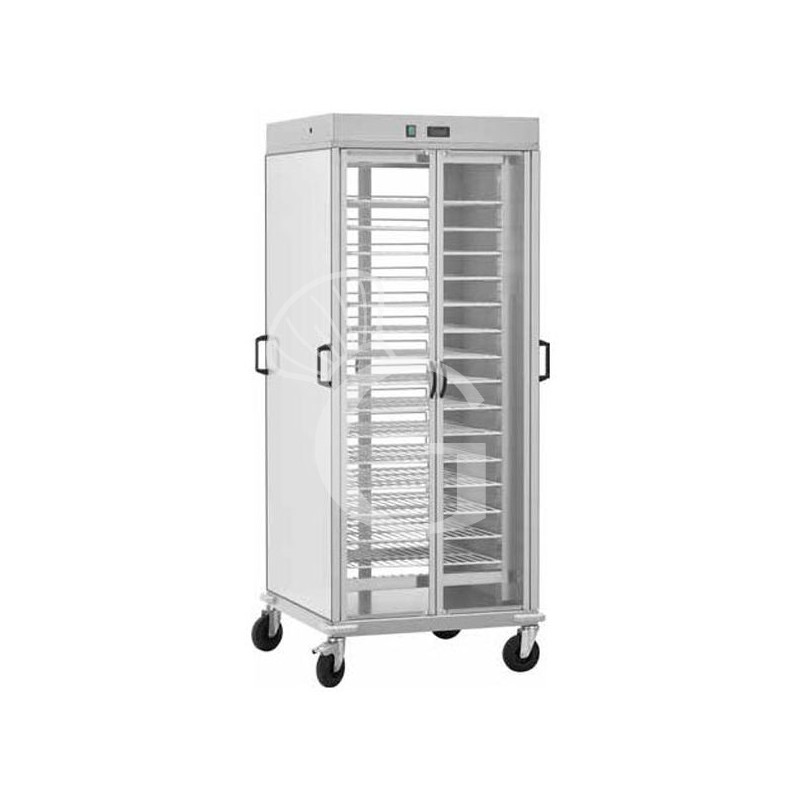 Carrello portapiatti riscaldato con 10 griglie verniciate GN 2/1 L 750 mm x P 780 mm x H 1770 mm