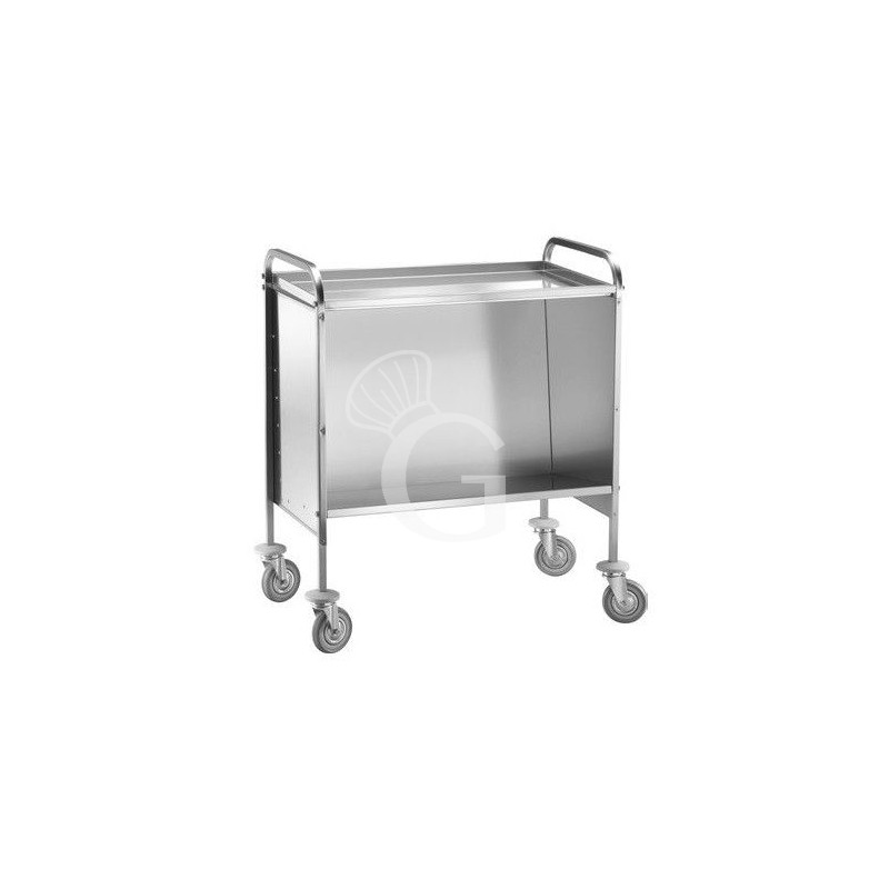 Carrello portapiatti vassoi e teglie in acciaio inox e piano in lamiera Carrello portapiatti vassoi e teglie in acciaio inox e piano in lamiera