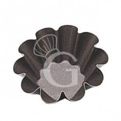Tartelletta a brioche 10 coste antiaderente diametro 80 mm