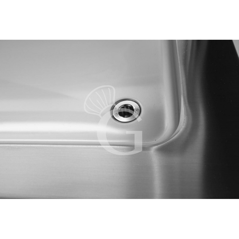 Piano bagnomaria da incasso riscaldamento ad acqua - altezza vasca 180 mm - dimensioni L 1135 x P 640 x H 285 mm