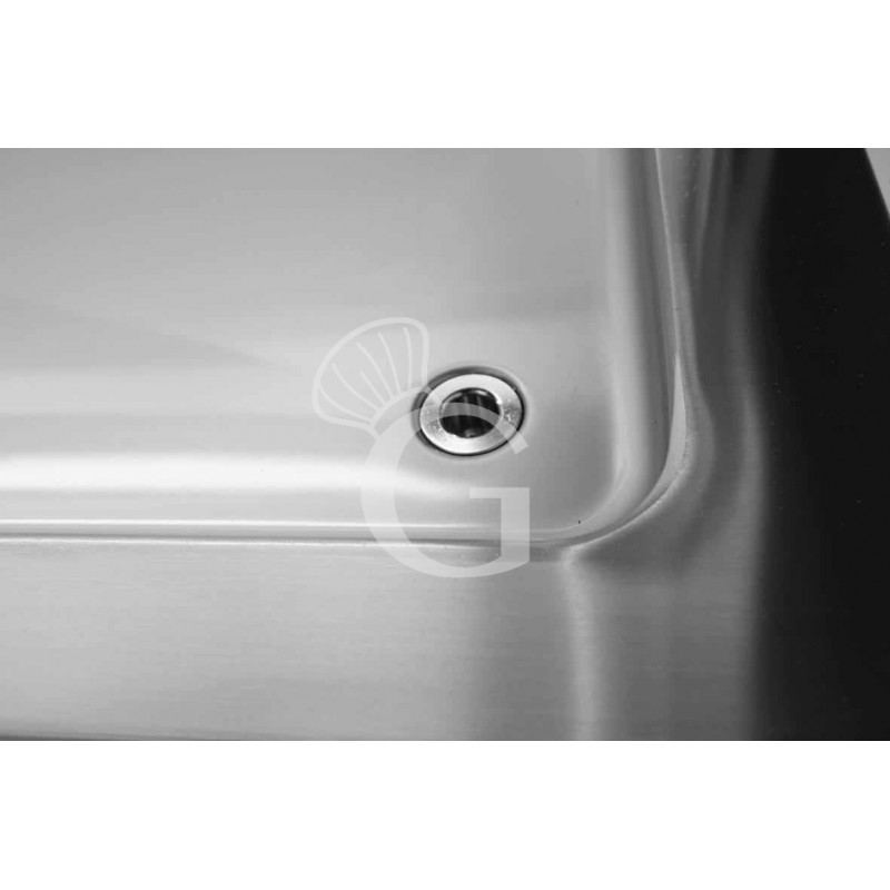 Piano bagnomaria da incasso riscaldamento ad acqua - altezza vasca 180 mm - dimensioni L 1785 x P 640 x H 285 mm
