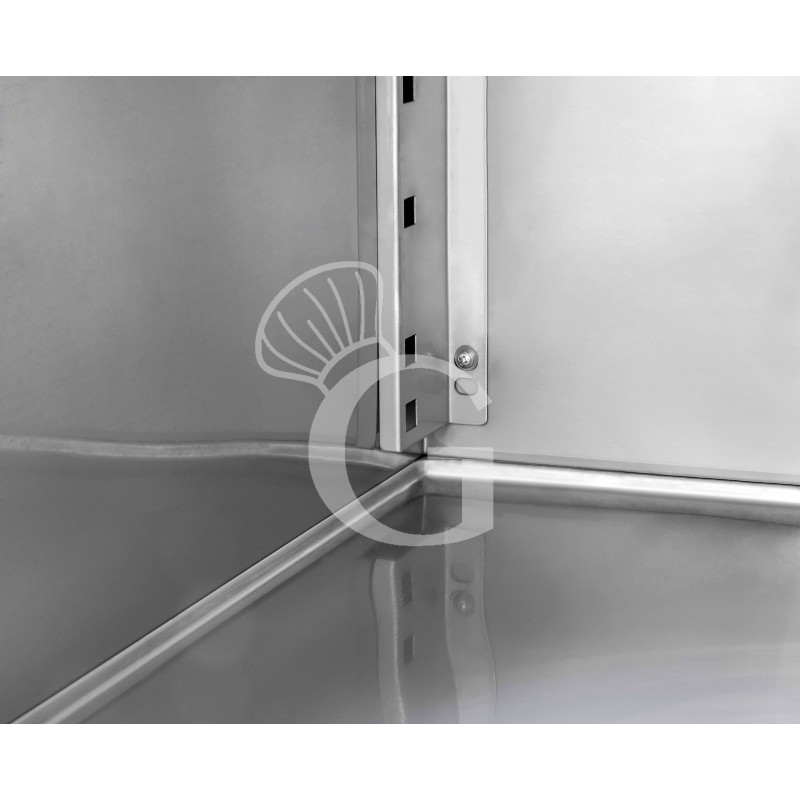 Tavolo Refrigerato 4 porte alzatina Prof. 600 mm -2°C/+8°C classe energetica B