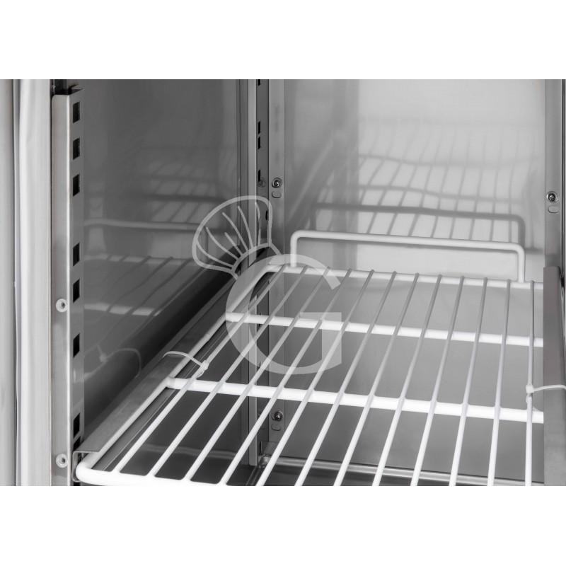 Tavolo Refrigerato 4 porte alzatina Prof. 600 mm -2°C/+8°C classe energetica B