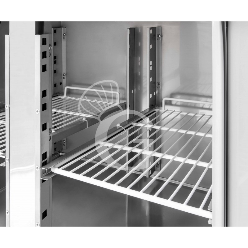 tavolo refrigerato 3 porte e alzatina gn 11 prof700 tn