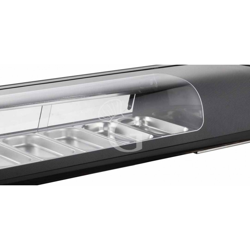 Vetrina sushi - capacità 4 bacinelle GN1/3 - potenza 190 W