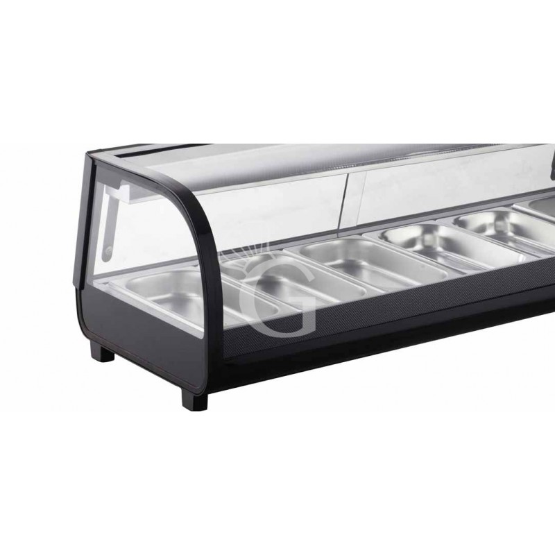Vetrina sushi - capacità 6 bacinelle GN1/3 - potenza 190 W