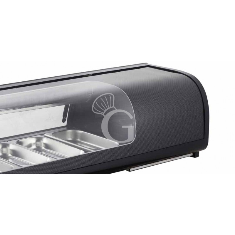 Vetrina sushi - capacità 6 bacinelle GN1/3 - potenza 190 W